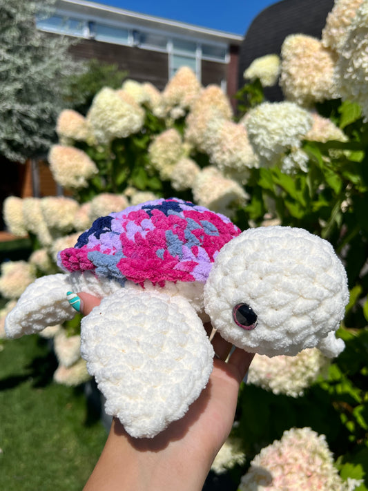 multi paarse schildpad