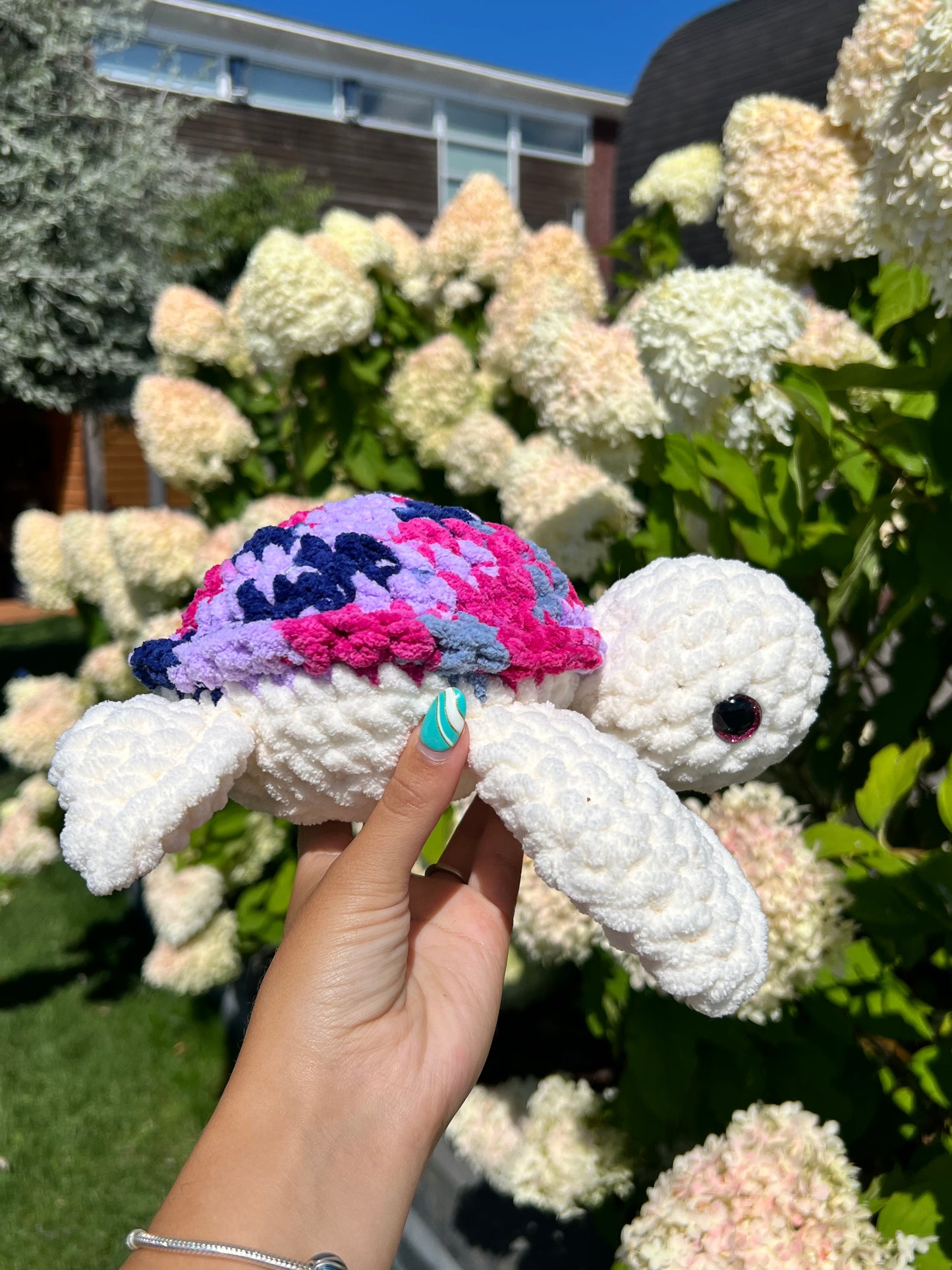 multi paarse schildpad