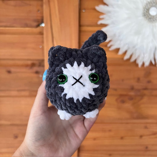 maat S kat zwart met wit