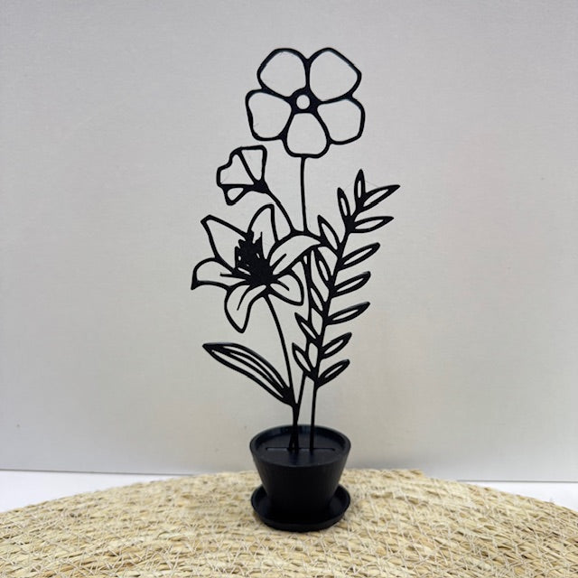 bloemen in pot deco