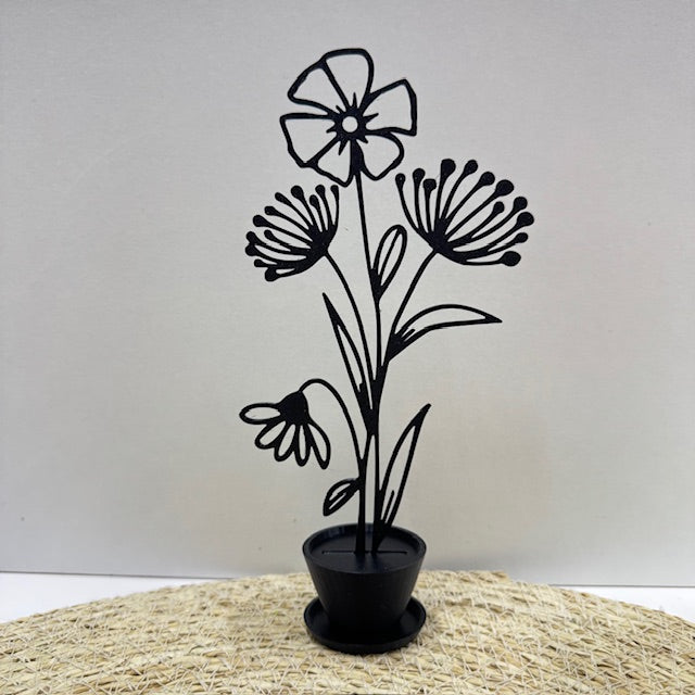 bloemen in pot deco