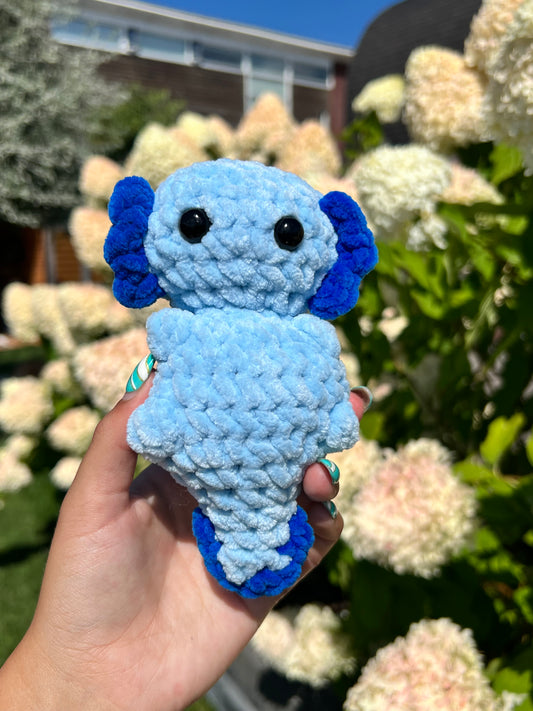 blauwe axolotl