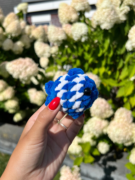 mini blauwe vis