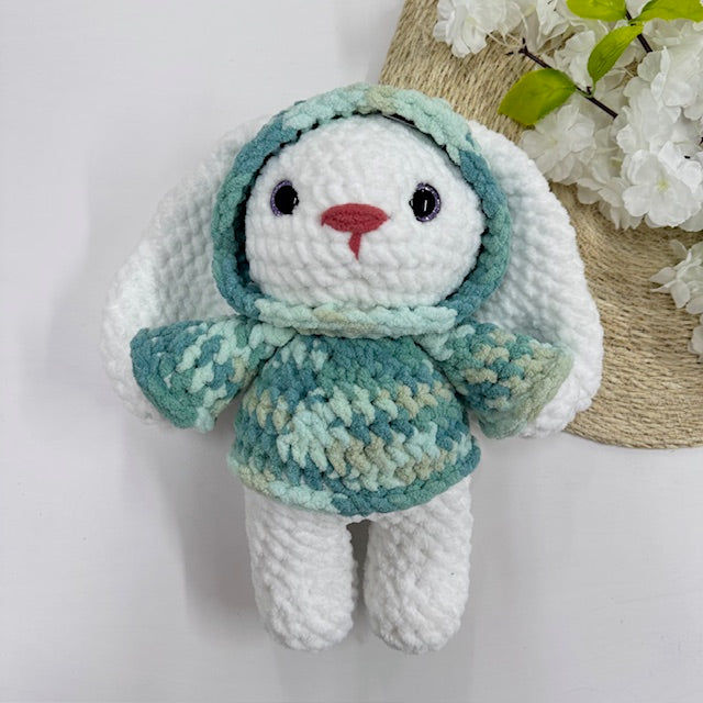 konijn in een hoodie
