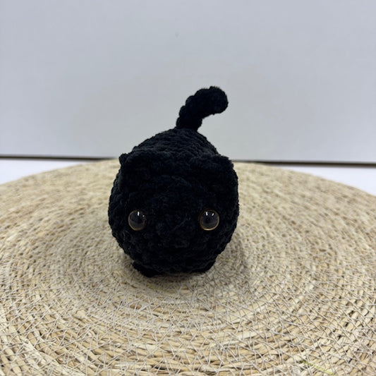 zwarte kat maat S (gouden ogen)