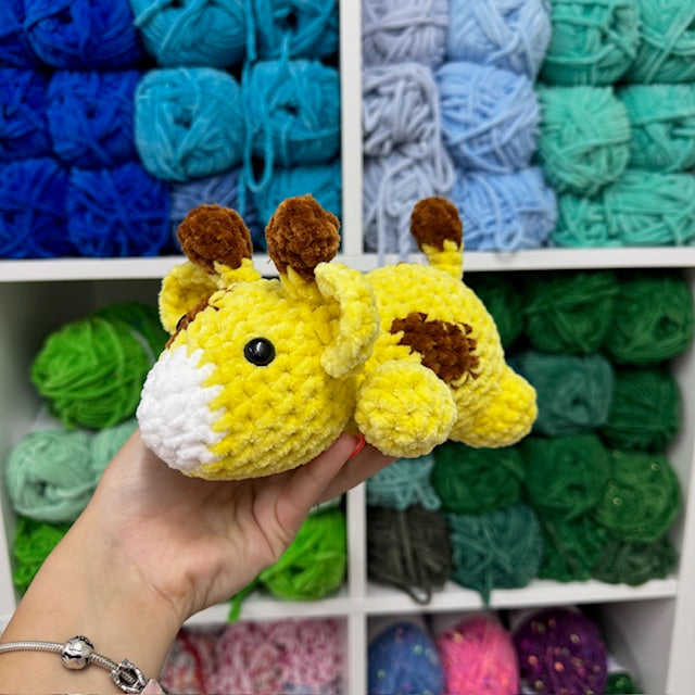 liggende giraffe
