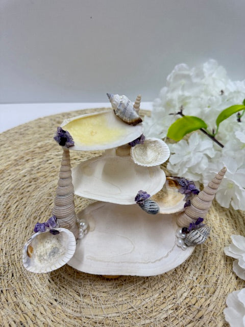 sea shell sieraden houder