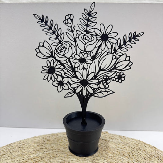 grote bloemen in een pot