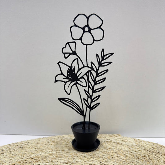 bloemen in pot deco