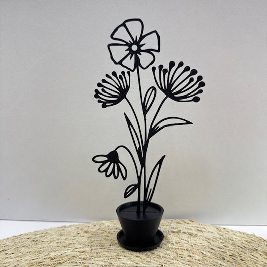 bloemen in pot deco